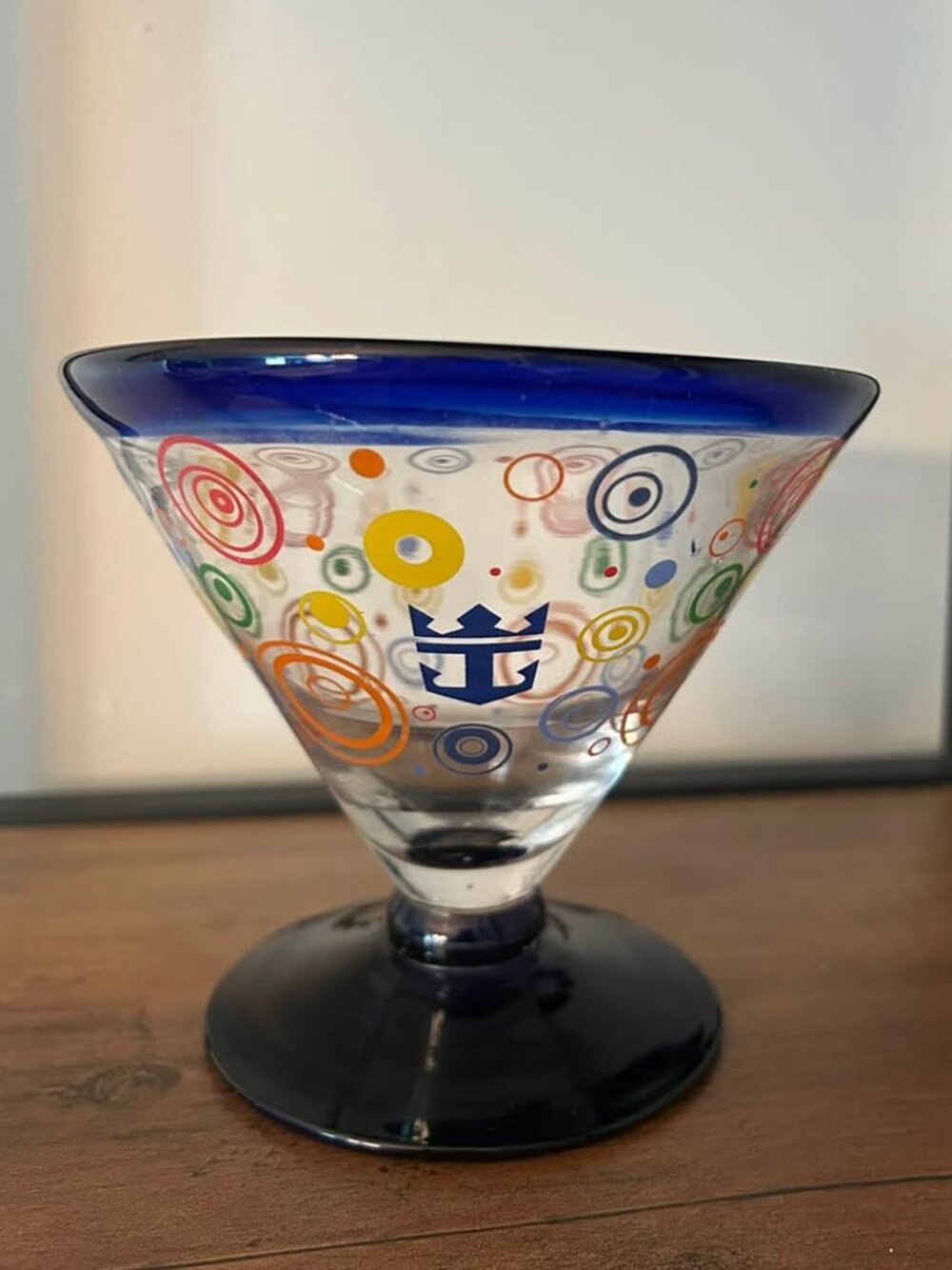 Vintage 2009 Kosta Boda Royal Caribbean Hand-Blown Glass